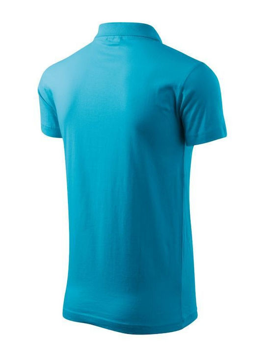 Malfini Ανδρικό Διαφημιστικό T-shirt Κοντομάνικο σε Τιρκουάζ Χρώμα