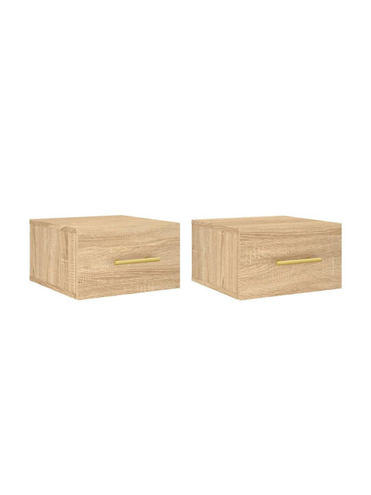 Wooden Bedside Tables 2pcs 35x35x20cm