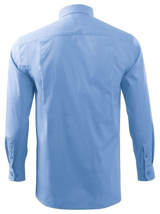 Malfini Men's Shirt Long Sleeve Blue