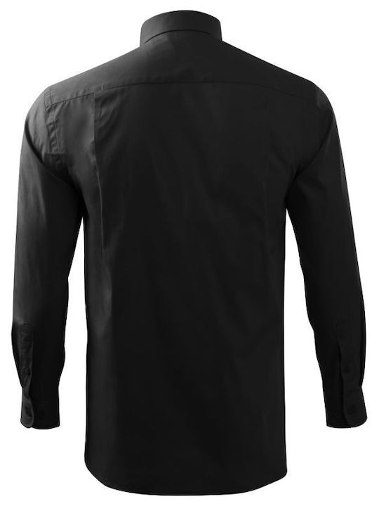 Malfini Men's Shirt Long Sleeve Black