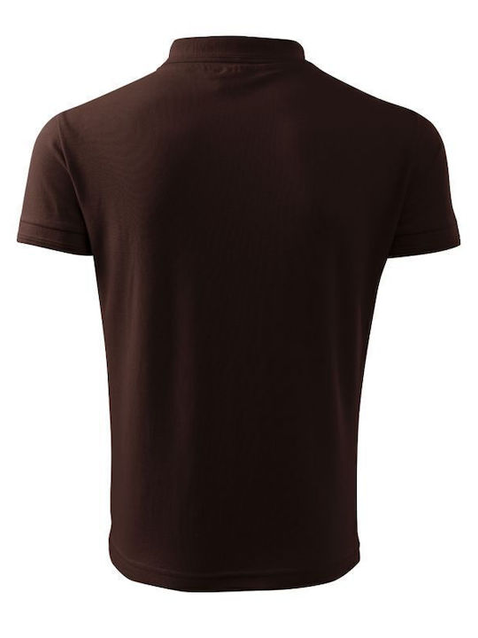 Malfini Ανδρικό Διαφημιστικό T-shirt Κοντομάνικο σε Καφέ Χρώμα