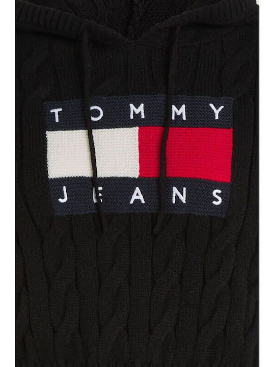Tommy Hilfiger Women's Long Sleeve Crop Pullover Black