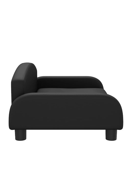 vidaXL Sofa Hundebett Schwarz 70x45cm.