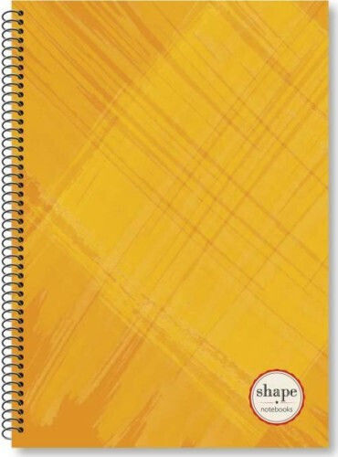 Shape Notebooks Caiet Școlar Spirală Cu Dungi A4 60 Foi De Hârtie 2 Separatoare (Desene Și Modele Diverse)