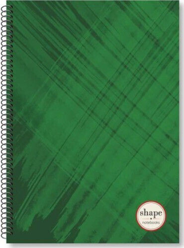 Shape Notebooks Caiet Școlar Spirală Cu Dungi A4 60 Foi De Hârtie 2 Separatoare (Desene Și Modele Diverse)