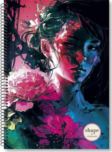 Shape Notebooks Спирална Тетрадка На Райета B5 90 Листове 3 Теми Women (Различни Дизайни)