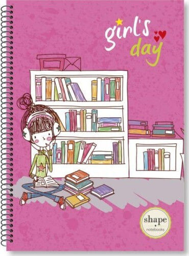 Shape Notebooks Σπιράλ Τετράδιο Ριγέ Β5 90 Φύλλων 3 Θεμάτων (Διάφορα Σχέδια)
