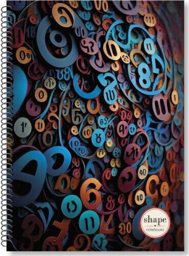 Shape Notebooks Σπιράλ Τετράδιο Ριγέ Α4 90 Φύλλων 3 Θεμάτων Numbers (Διάφορα Σχέδια)