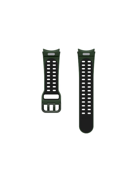 Samsung Extreme Sport Band Λουράκι Σιλικόνης Black/Green (Galaxy Watch4/5/6/7/FE/4 Classic/6 Classic/5 Pro)