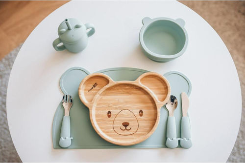 FreeOn Koala Παιδικό Πιάτο Φαγητού από Bamboo Καφέ