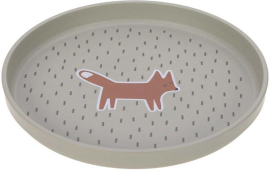 Laessig Παιδικό Πιάτο Φαγητού από Πλαστικό Little Forest Fox Γκρι