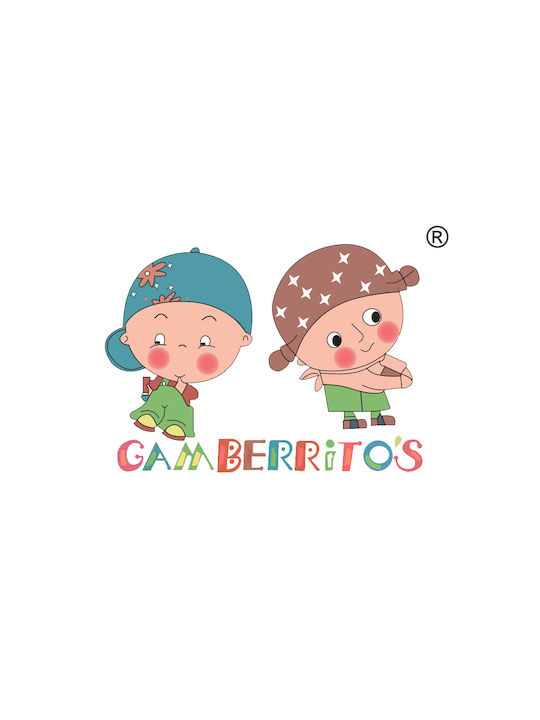 Gamberritos Kids Forest Πάνες Αγκαλιάς από Μουσελίνα σε Γαλάζιο Χρώμα 80x80cm 3τμχ