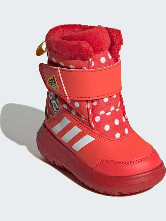 Winterplay x Disney Kids Snow Boots with Velcro Bright Red / Cloud White / Better Scarlet