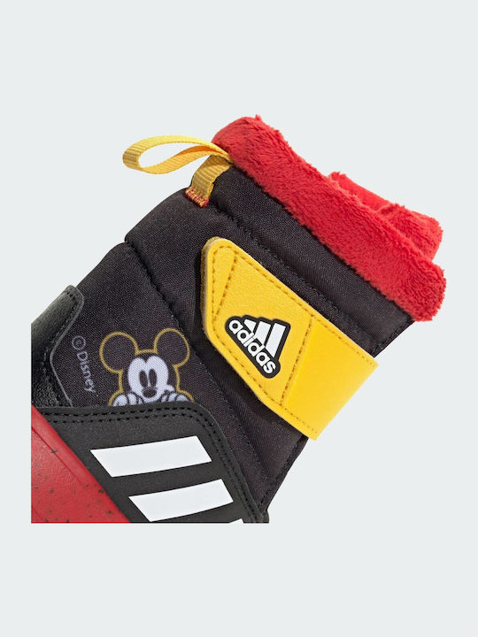 Winterplay x Disney Kinder-Schneestiefeletten mit Klettverschluss Core Black / Cloud White / Better Scarlet
