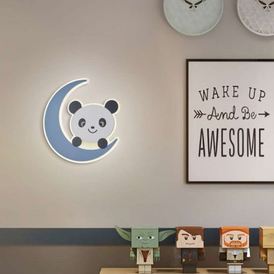 Atman Led Plastic Kids Wall Light Blue Panda Atman Led Plastic Kids Wall Light Blue Panda