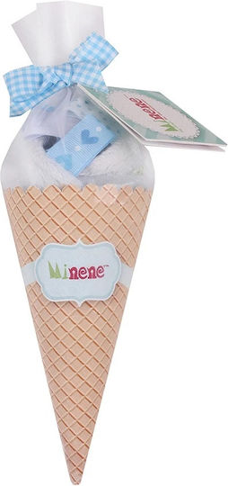 Minene Șervețel pentru bebeluși Prosop Ice Cream Cone Blue