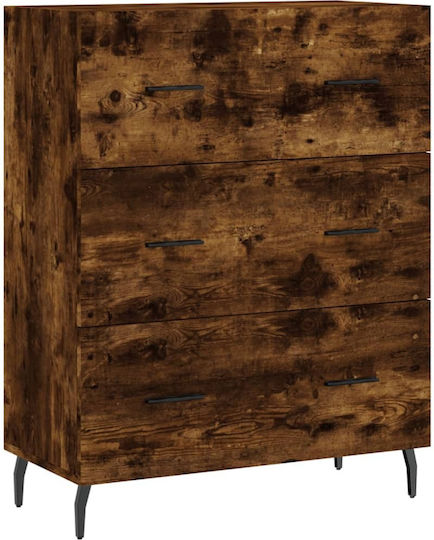 Шкаф 69.5x34x90см. Опушен дъб