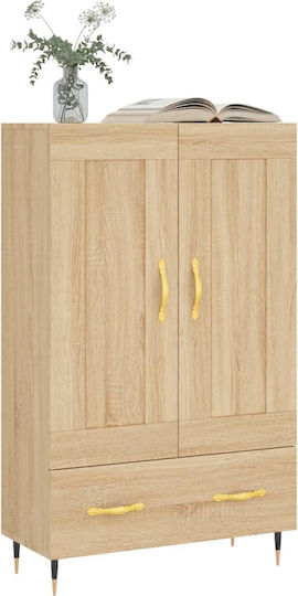 Wohnzimmerschrank aus Spanplatte Beige 69,5x31x115 cm