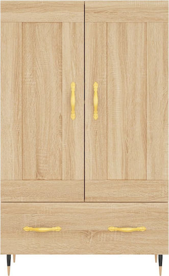 Wohnzimmerschrank aus Spanplatte Beige 69,5x31x115 cm