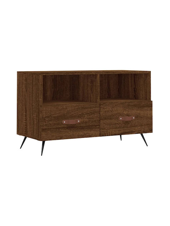 TV Stand Wooden Brown L80xW36xH50cm