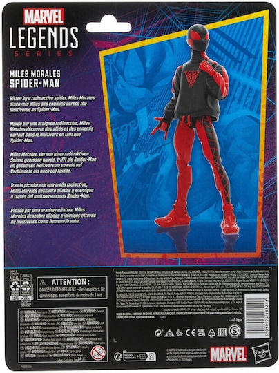 Action Figure Miles Morales Spiderman Marvel Legends Spider-Man for 4+ years old Years 15cm.