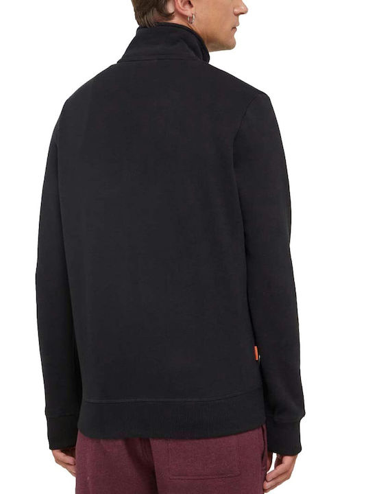 Superdry Essential Men's Sweatshirt Jacket with Pockets Black