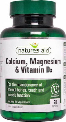 Natures Aid Calcium, Magnesium & Vitamin D3 90 tabs