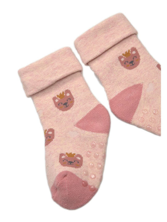 Ysabel Mora Girls 2 Pack Knee-High Non-Slip Socks Pink