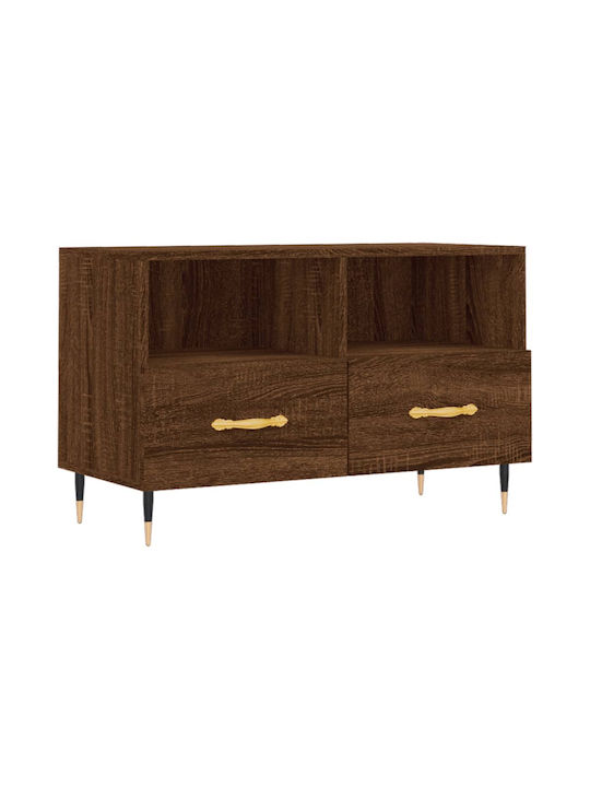 TV Stand Wooden Brown L80xW36xH50cm