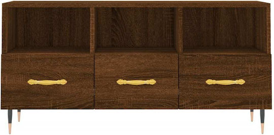 TV-Möbel Hölzernes Smoky Oak L102xB36xH50cm