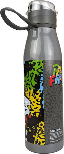 Paul Frank Kinderflasche Thermos Aluminium Silber 600ml