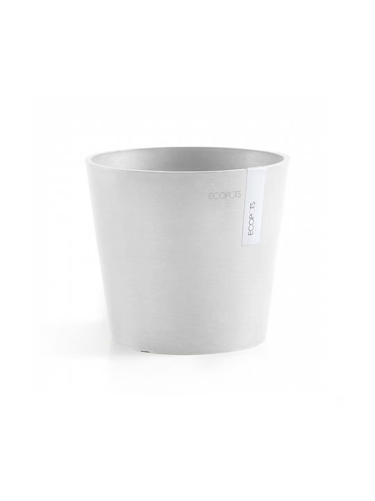 Ecopots Amsterdam Mini Ghiveci de flori Pandantiv 8x7cm în Alb Culoare 74.009.08W