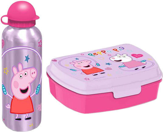 Plastic Kids' Lunch Set Peppa Pig Multicolour