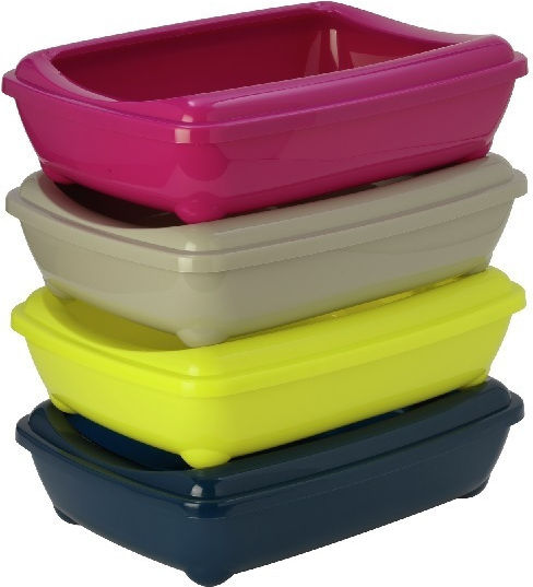 Moderna Arist-O Large + Rim Cat Basin Pink L49.5 x W37.8 x H13.5cm
