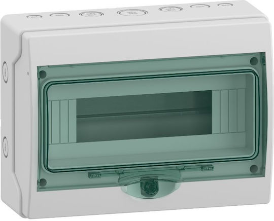 Schneider Electric Kaedra Wall mounted Waterproof 12-Elements Fuse Box with 1 Row W267xH200xD112mm 13444