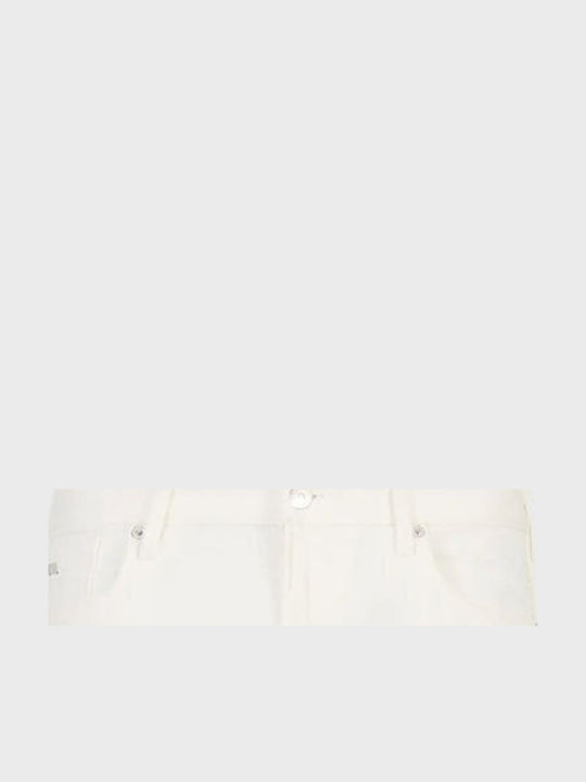 Men's Jeans Pants with Slim Fit White
