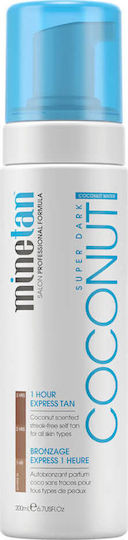 MineTan BodySkin Coconut Water Self Tanning Mousse Σώματος Dark 200ml