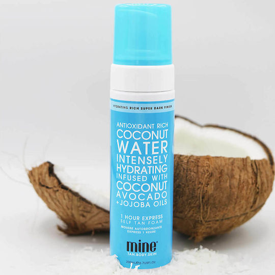 MineTan BodySkin Coconut Water Self Tanning Mousse Σώματος Dark 200ml