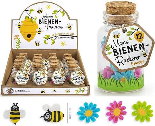 Trendhaus Σετ Γόμες για Μολύβι Bees in a Glass