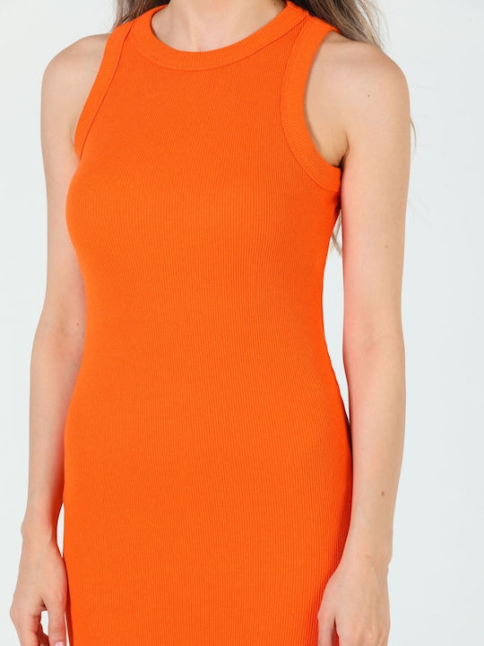 Concept Sommer Mini Kleid Orange