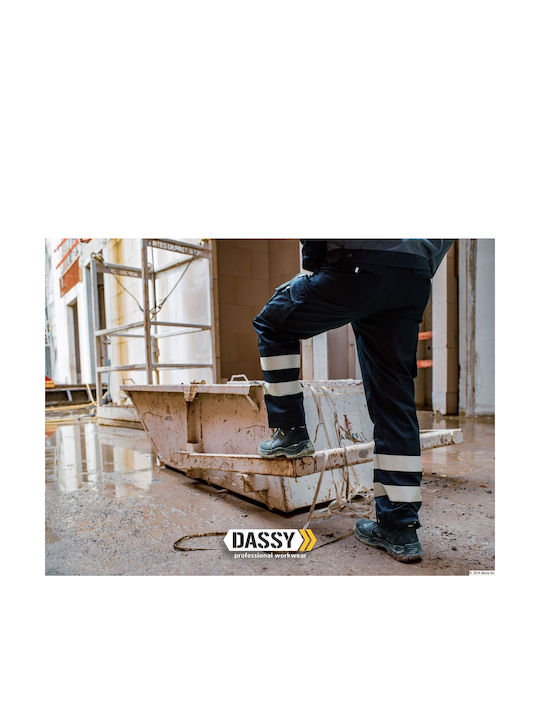 Dassy Workwear Vegas Reflexion Arbeitshose Schwarz