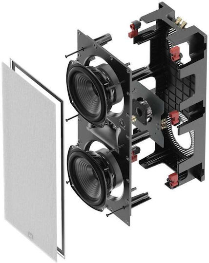 JBL Studio 6 88LCR Επιτοίχιο Ηχείο 120W (Τεμάχιο) Μαύρο