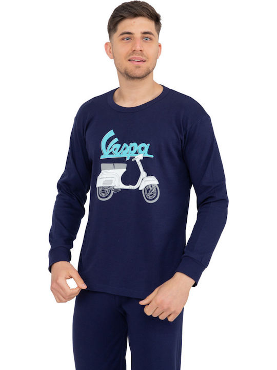 Nina Club Kids Nightwear Winter Blue Top & Bottom Set