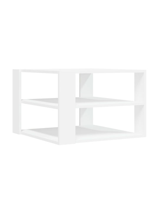 Square Coffee Table Wooden White L59.5xW59.5xH40cm.