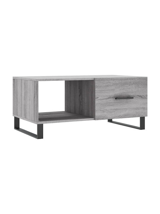 Rectangular Coffee Table Gray L90xW50xH40cm