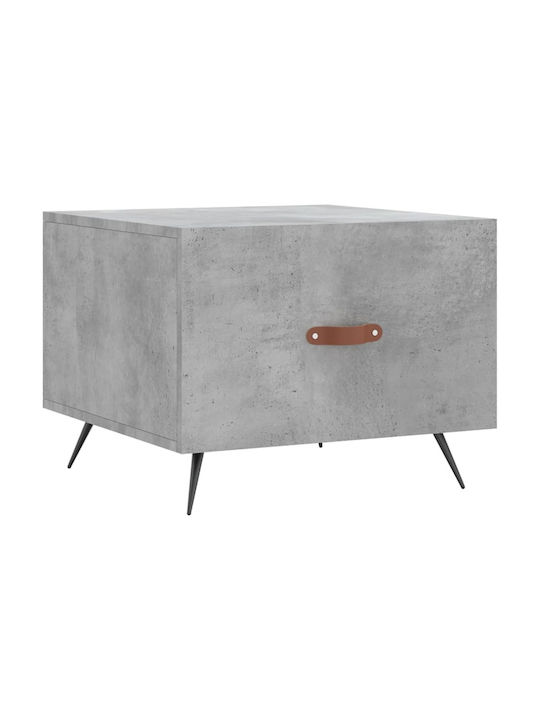 Square Wooden Side Table Gray L50xW50xH40cm