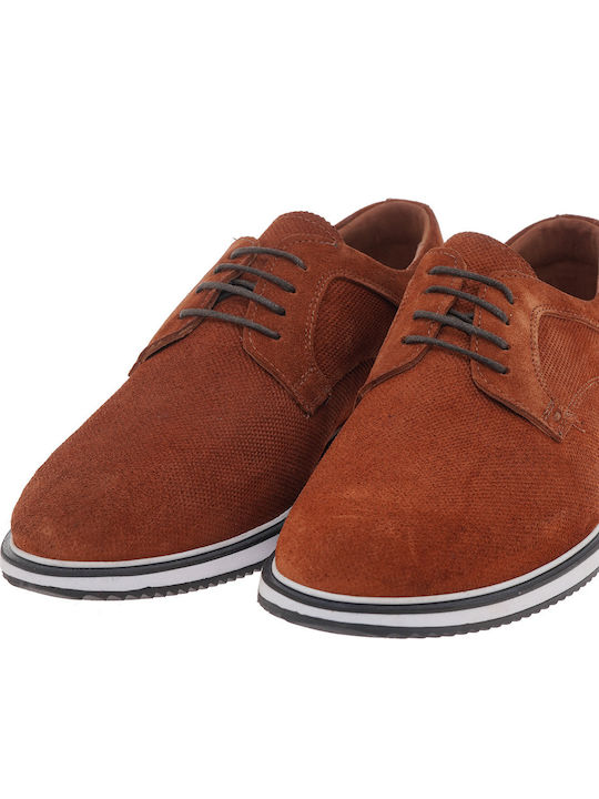 Men's Suede Casual Shoes Tabac Brown