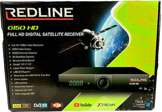 Redline Satellite Decoder G150 G150 Full HD (1080p) DVB-S2 in Black Color