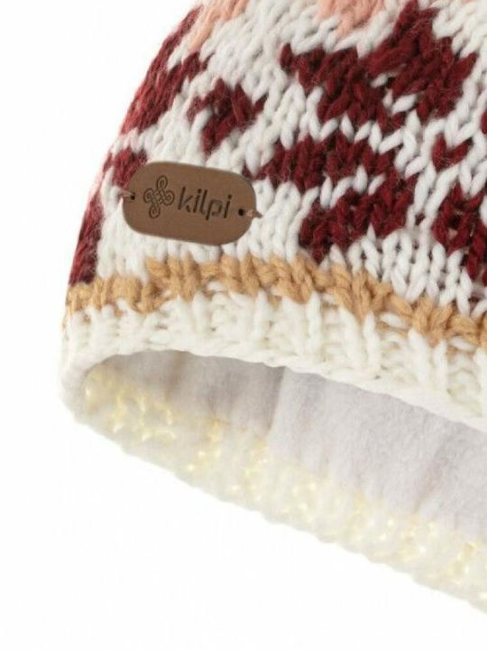 Pom Pom Beanie Γυναικείος Fleece Σκούφος Πλεκτός σε Ροζ χρώμα
