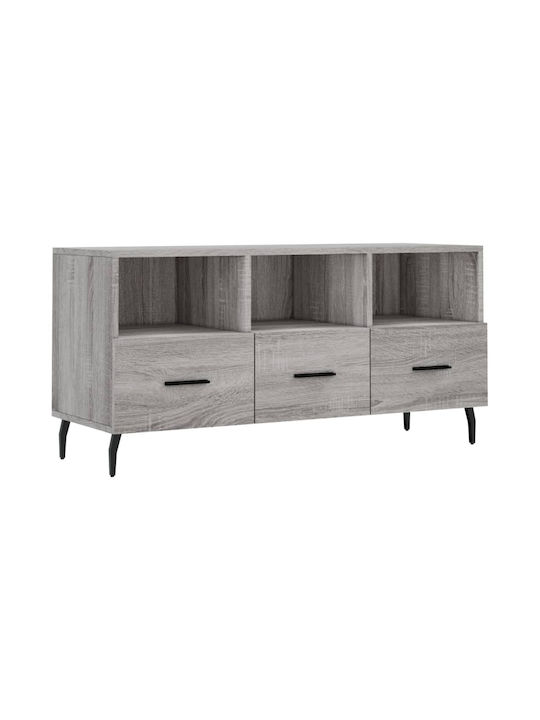 Particle Board TV Furniture with Drawers Gray L102xW36xH50cm